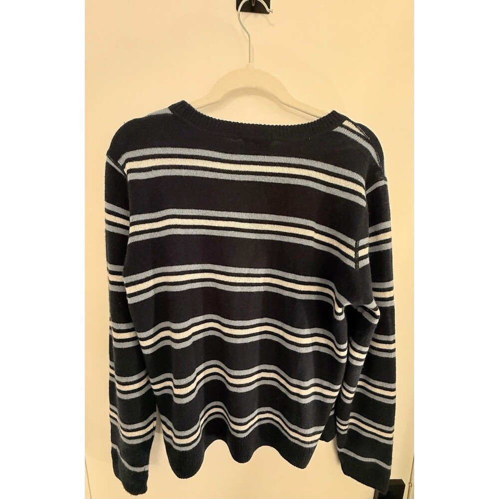 Reformation Cashmere Stripped Blue Boyfriend Sweater Size S - Picture 5 of 7